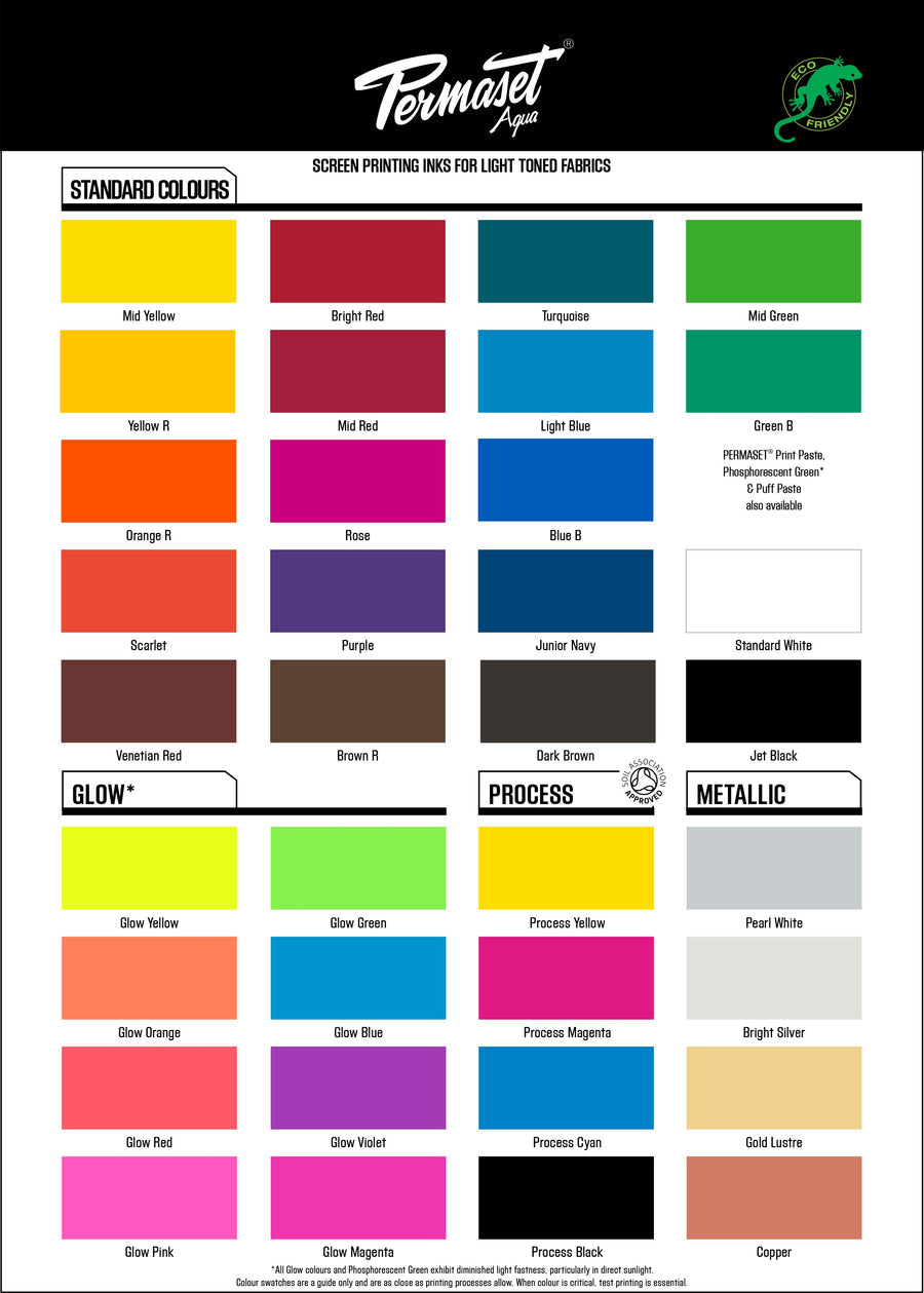 Encre de Sérigraphie Textile Aqua Standard Écologique 1L