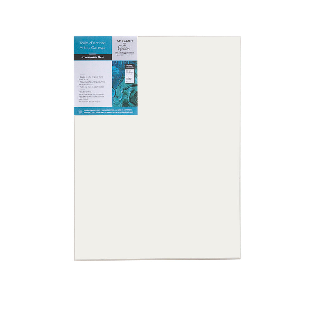 Toile d'Artiste Standard Épaisseur 3/4 Pouces