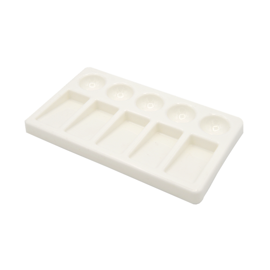 [FC 404-90] Palette rectangulaire en plastique à 10 puits (5 puits, 5 inclinaisons) FC40490