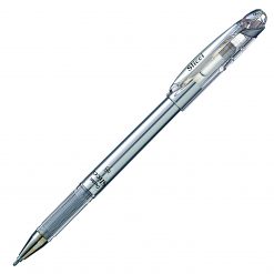 Pentel Arts Slicci (0,8mm) Pointe Moyenne, Stylo Encre Gel - Encre Métallique Rouge
